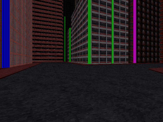The neon buildings in monitor road. The neon buildings in monitor road.