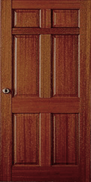 Wooden door.