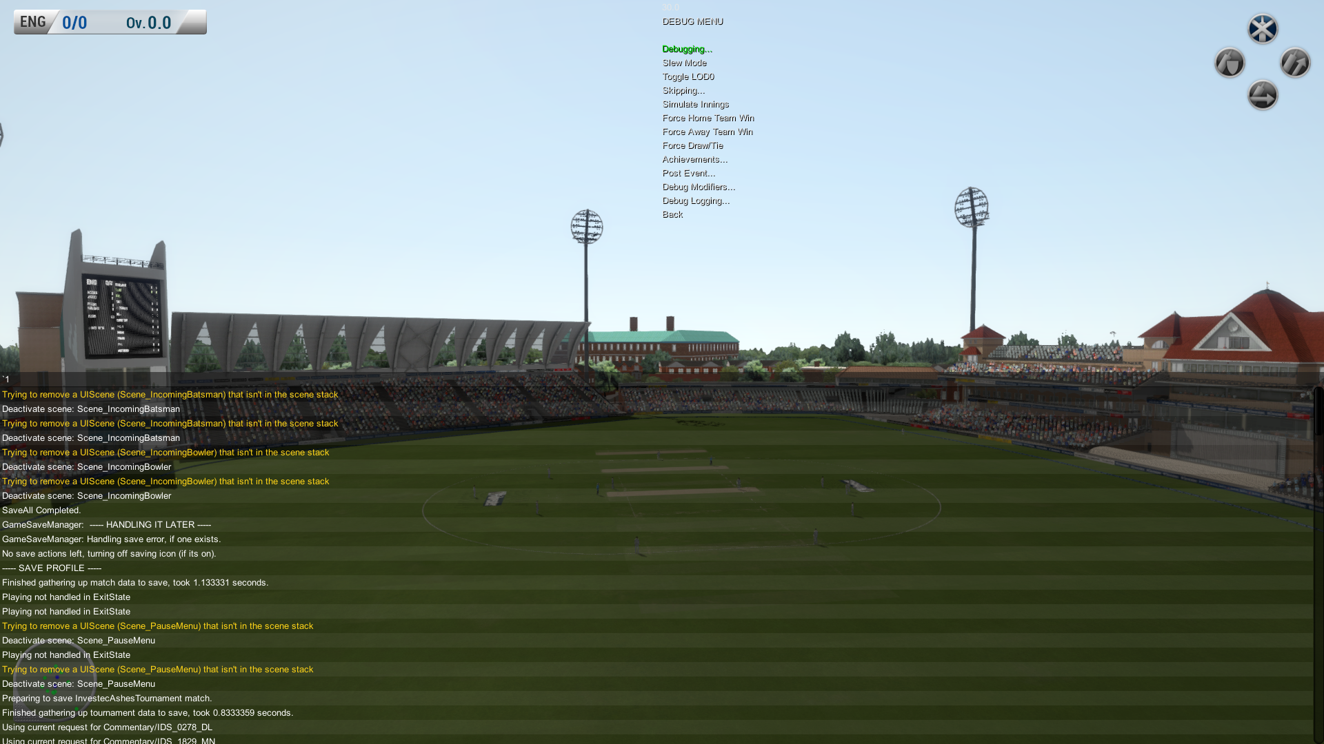 AshesCricket2013DebugMenu.png AshesCricket2013DebugMenu.png