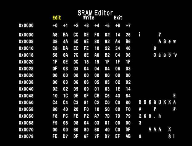 PKStadium2_DebugMenu_GB-SRAMEditor.png PKStadium2_DebugMenu_GB-SRAMEditor.png
