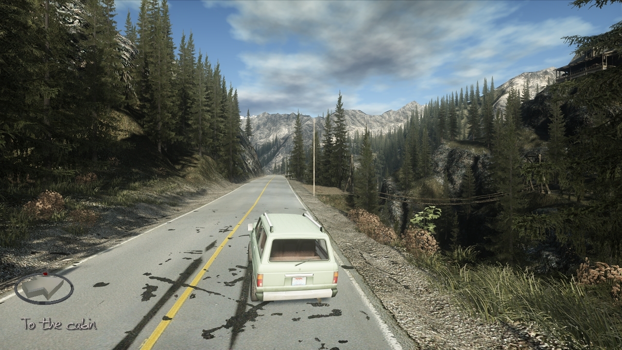 A screenshot of the area from 2006, which shows the assets for the bridge and cabin in place A screenshot of the area from 2006, which shows the assets for the bridge and cabin in place