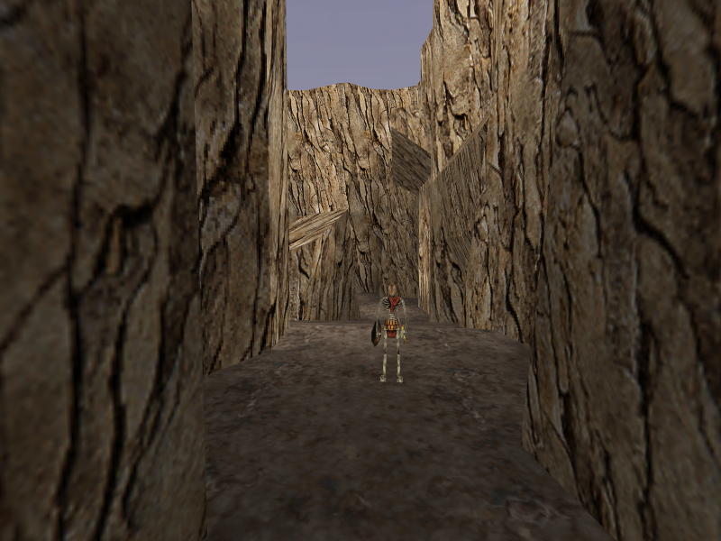Canyon before the beach.