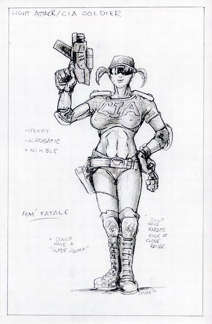Female Soldier.