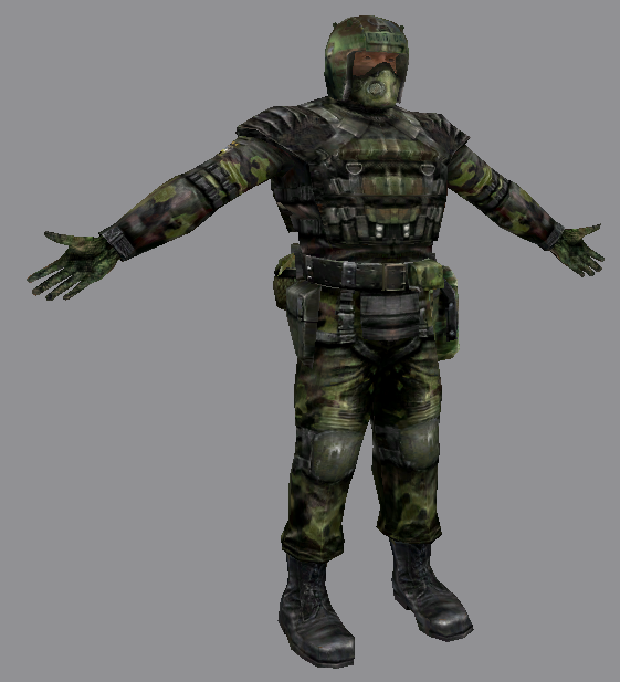 Green Skat-9 model with eyes. Green Skat-9 model with eyes.