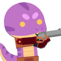 A purple snake