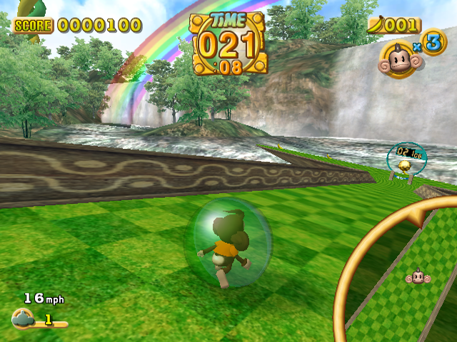 The goal post texture is slightly different, and the bananas have no branding.