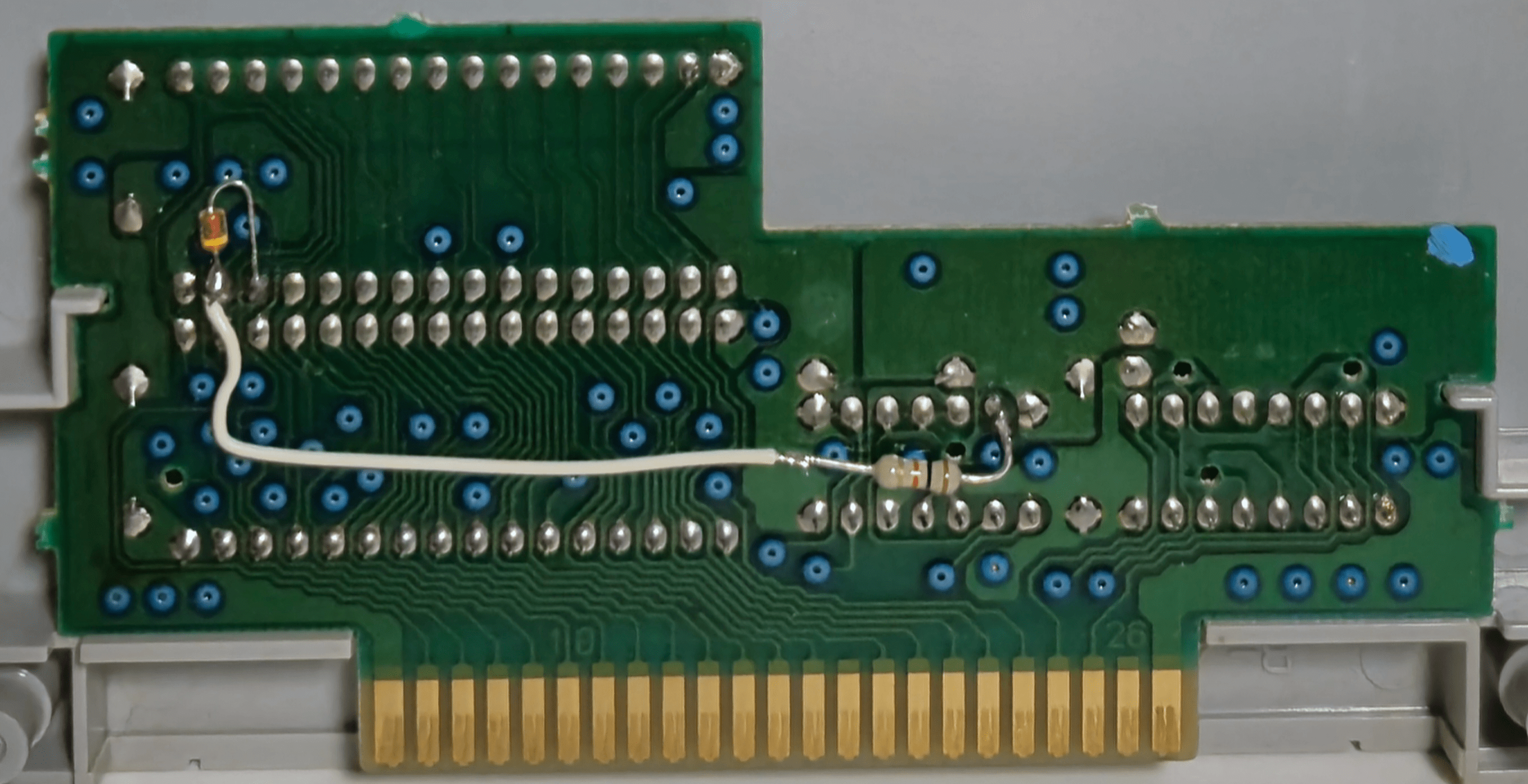 A Japanese 1.0 PCB of Rockman X that was rewired. A Japanese 1.0 PCB of Rockman X that was rewired.