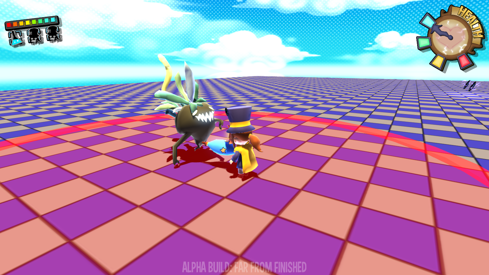 A larger Shromb laughing at the player for trying to attack it. A larger Shromb laughing at the player for trying to attack it.
