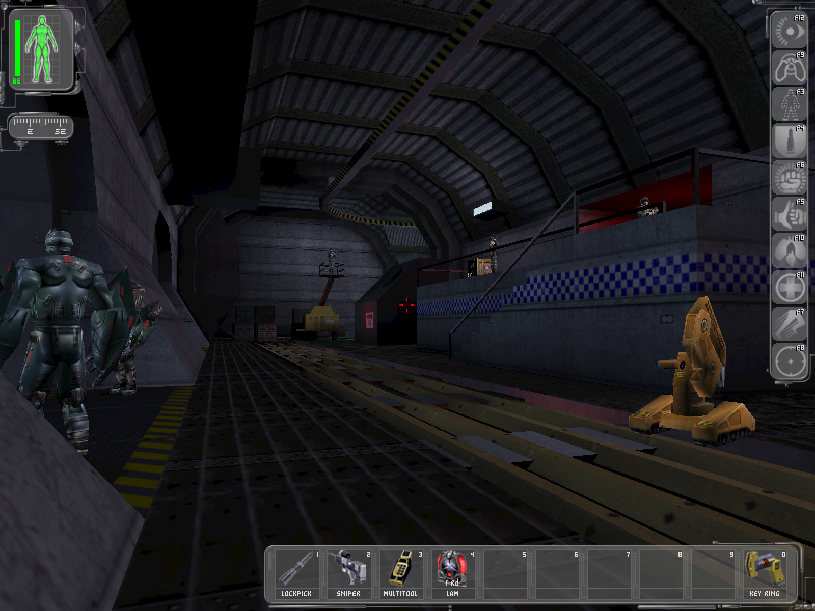 Area 51 entrance with two commandos.