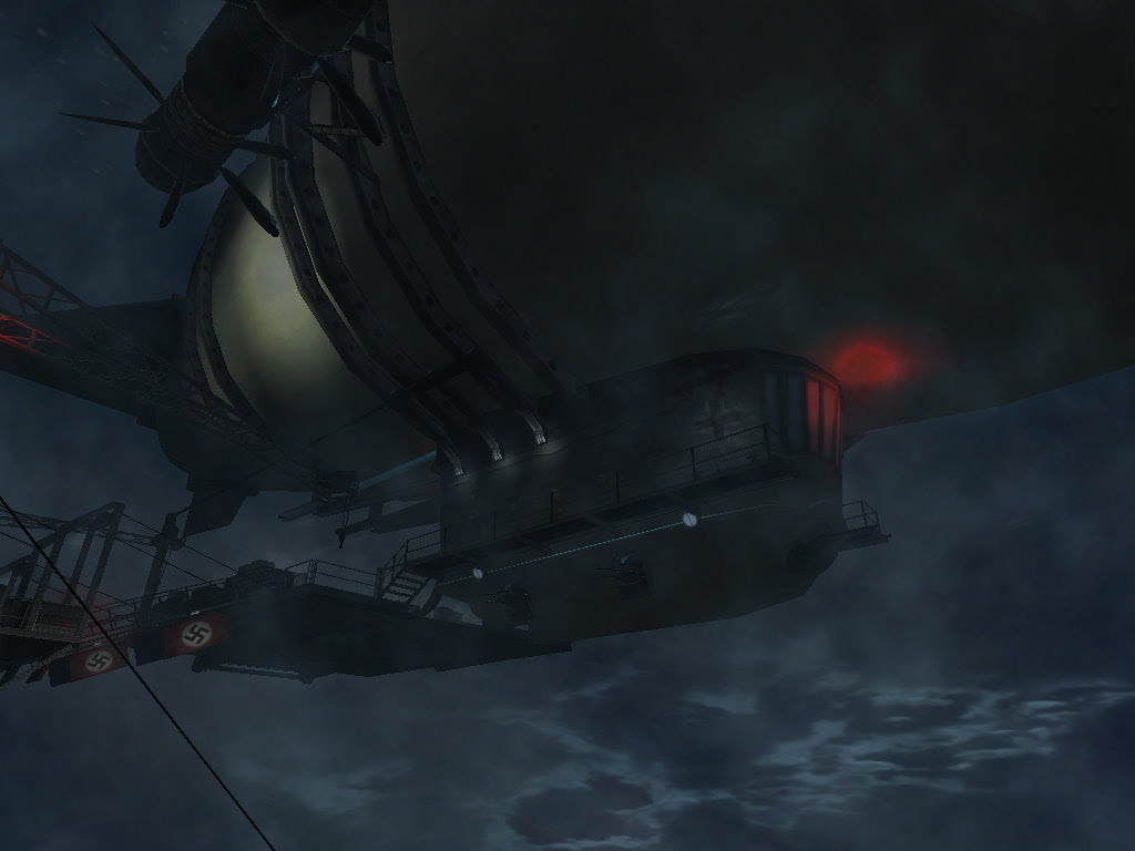 Supply zeppelin docking.