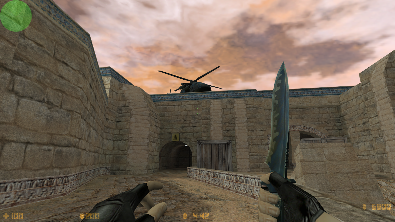 The Blackhawk escape zone. The Blackhawk escape zone.