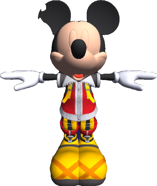 Mickey in his Kingdom Hearts II outfit.
