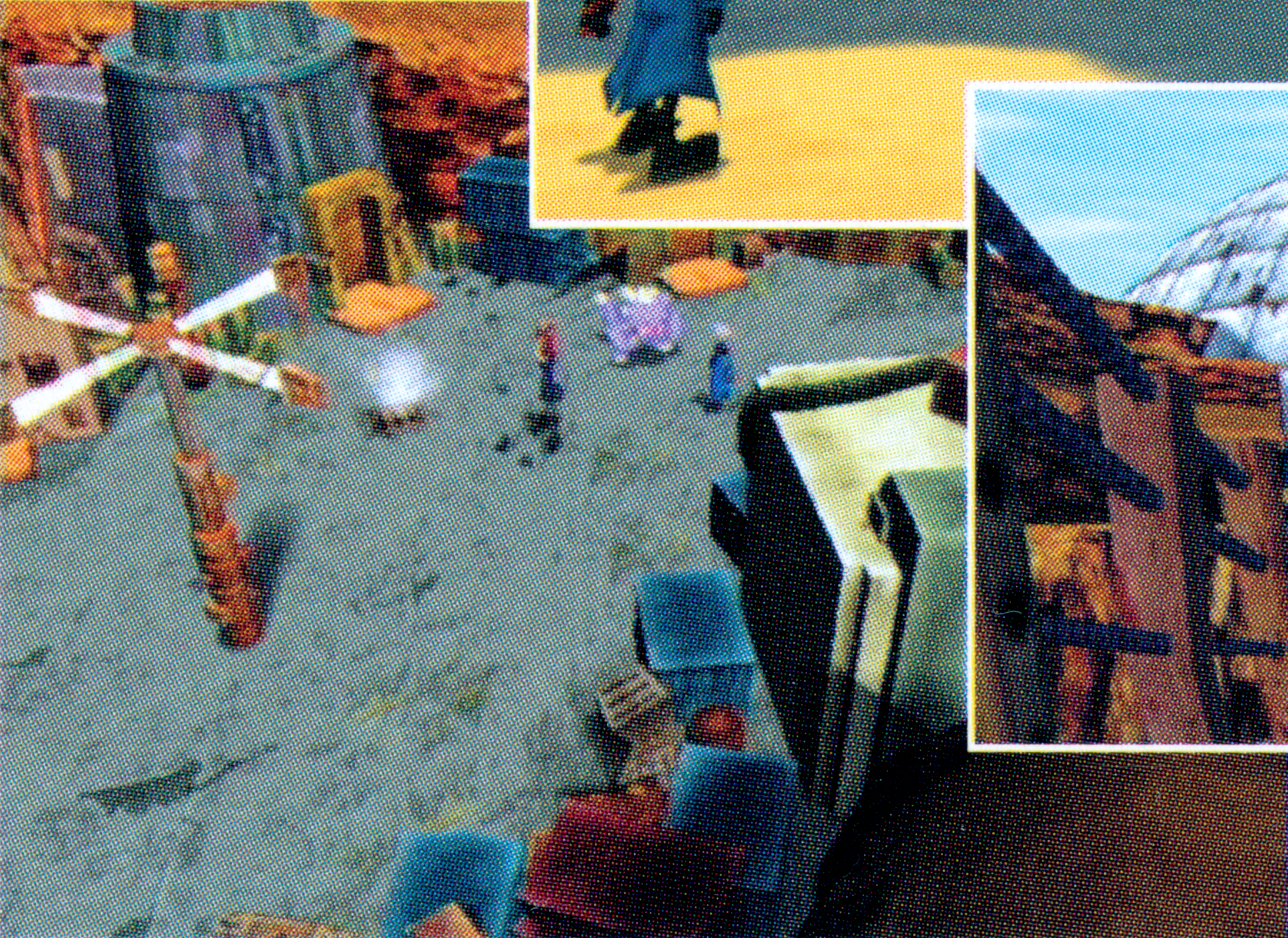 Pre-release screenshot of Pyrite Town showing an Exploud that is not present in the final release.