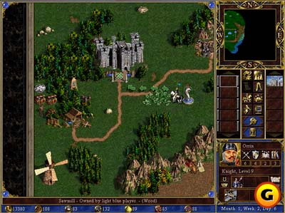 Early "Light Blue" player colour on info bar.