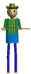Baldi slapping his ruler in his farm outfit. Baldi slapping his ruler in his farm outfit.
