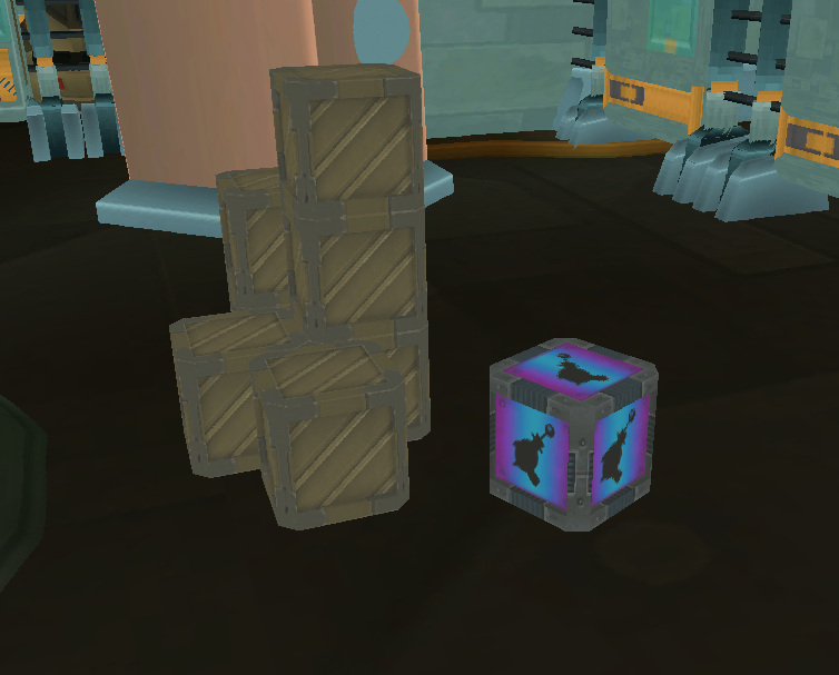 The Upgrader Crate, as seen in Holostar Studios. The Upgrader Crate, as seen in Holostar Studios.