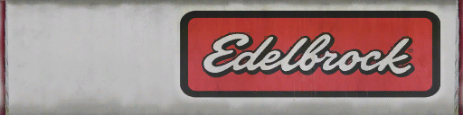 Edelbrock graphic with "Bank of America" as its placeholder name.