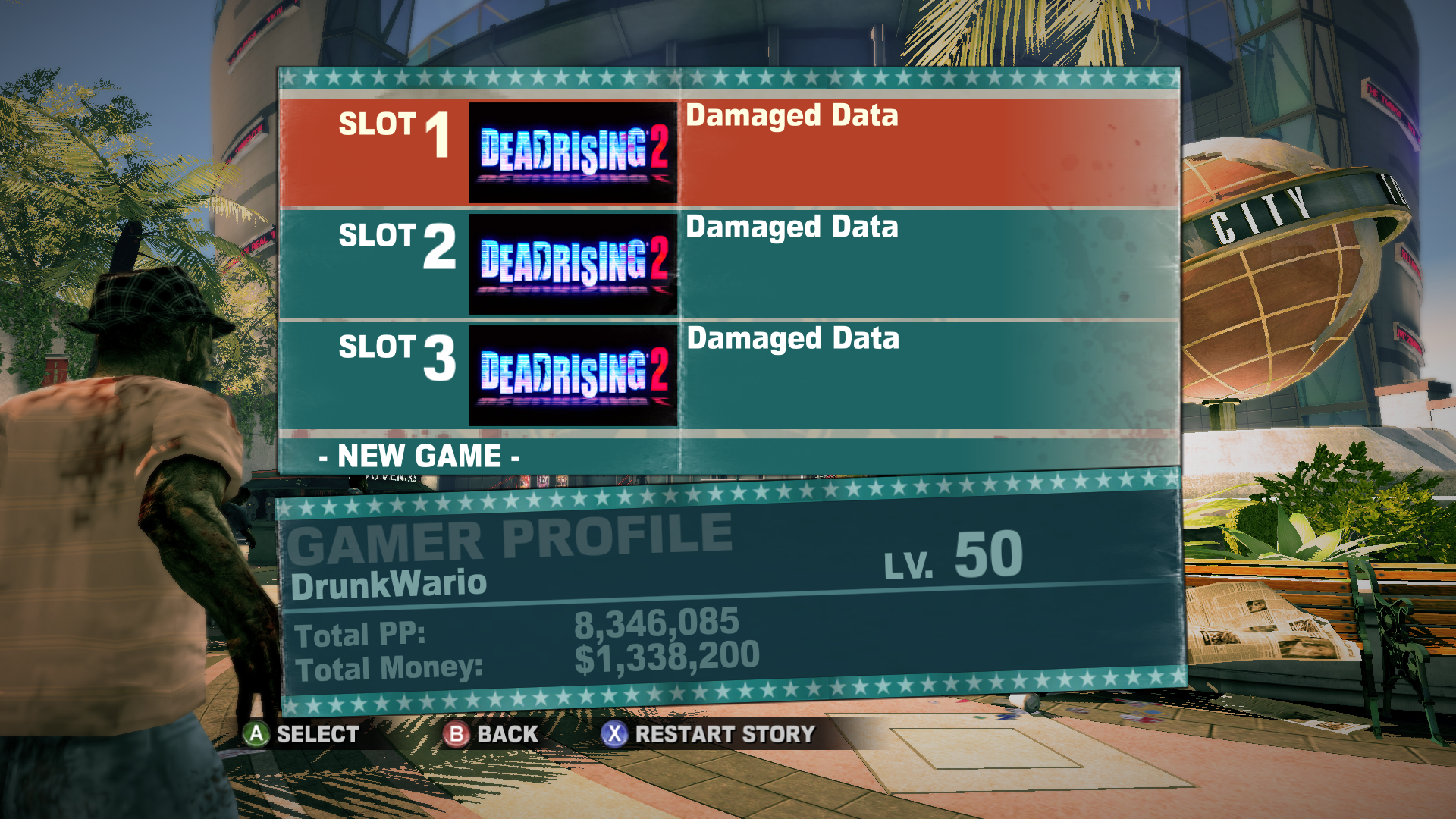 The message that appears when loading a save fails.