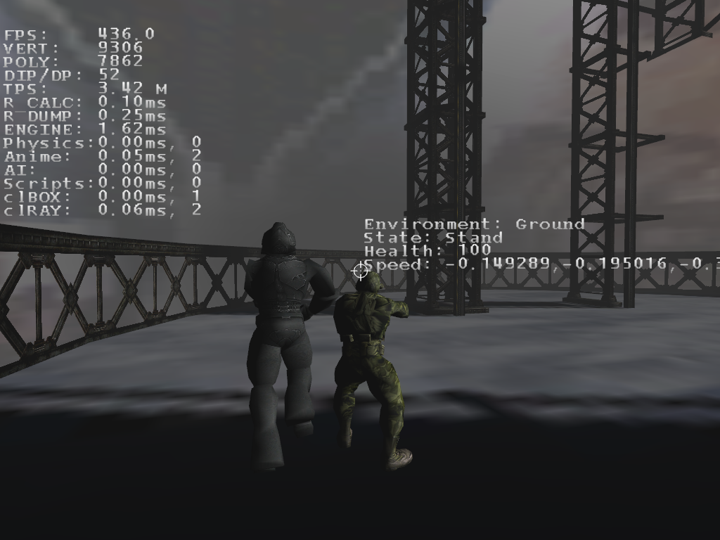 Height comparison between the new model (left) and the model actually used by the player (right). Height comparison between the new model (left) and the model actually used by the player (right).
