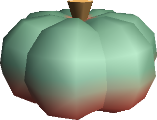 A pumpkin but green. A pumpkin but green.