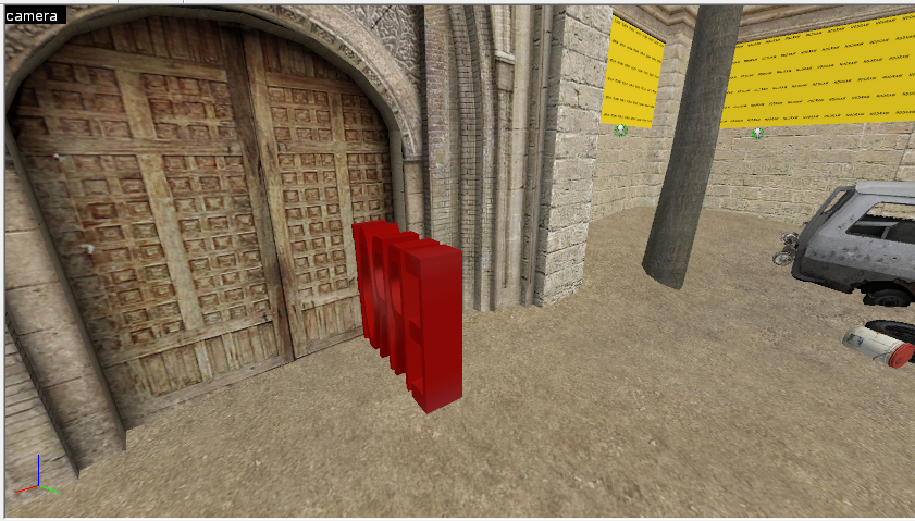 A bunch of cycler entities around the map, pointing towards the original Counter-Terrorist playermodel.