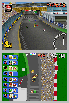 Overview of an early Figure-8 Circuit, showing off tires above the first garage which got removed. Overview of an early Figure-8 Circuit, showing off tires above the first garage which got removed.