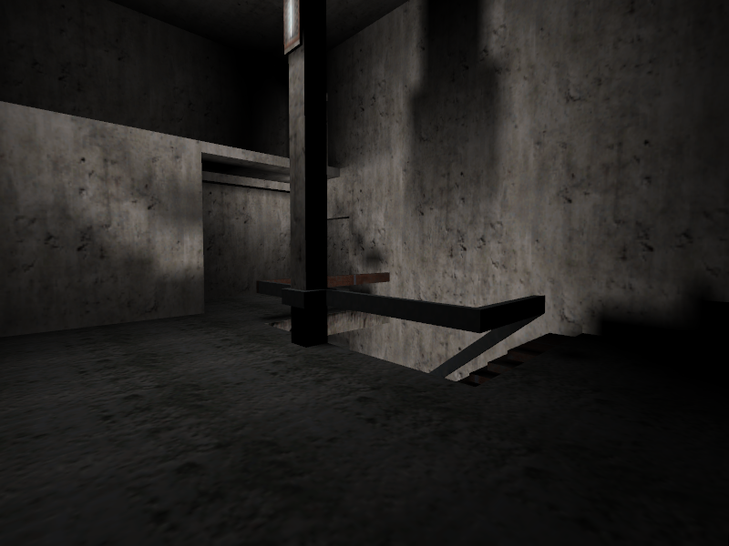 Third floor in staircase room. Third floor in staircase room.