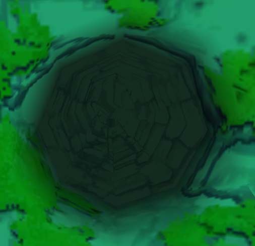 Waterfall's hole.