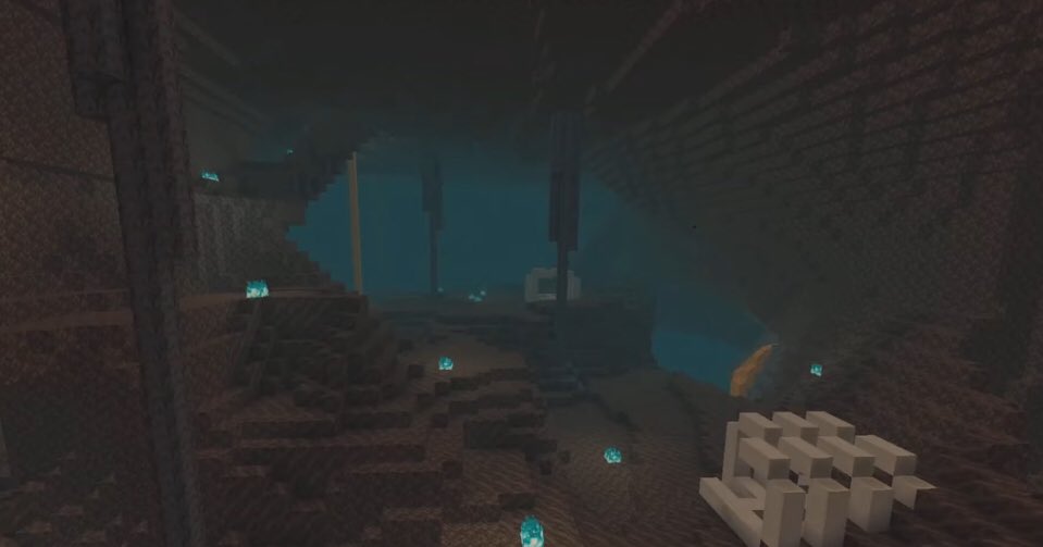 A screenshot of a soul sand valley in 20w06a.