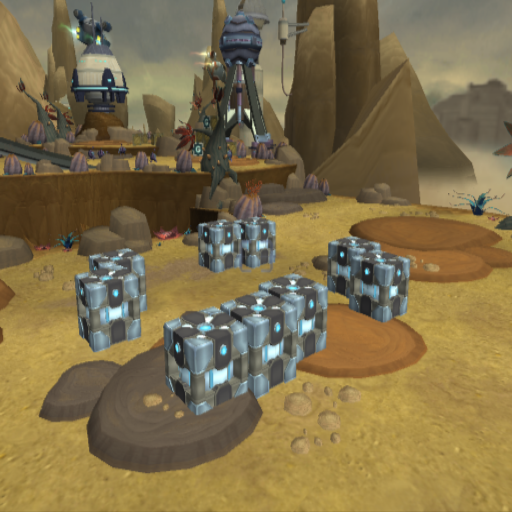 The final crates used instead.