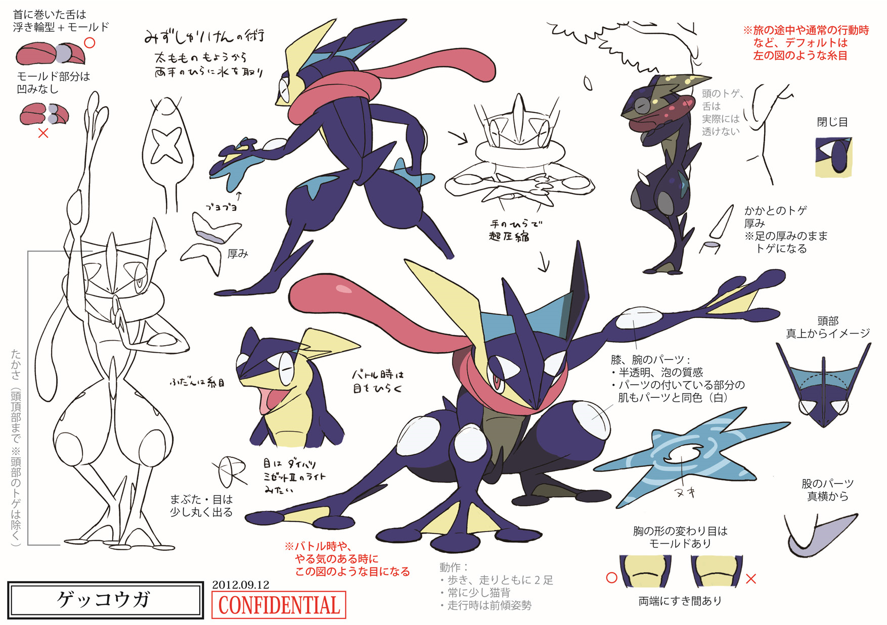 PokeXY_ConceptArt_ゲッコウガ_三面図.png