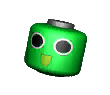A green servbot head icon from the TIR minigame.