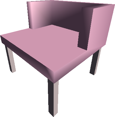 A regular chair. A regular chair.