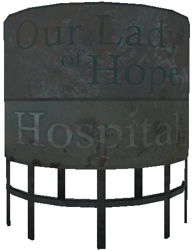Sign for Our Lady of Hope hospital. Sign for Our Lady of Hope hospital.