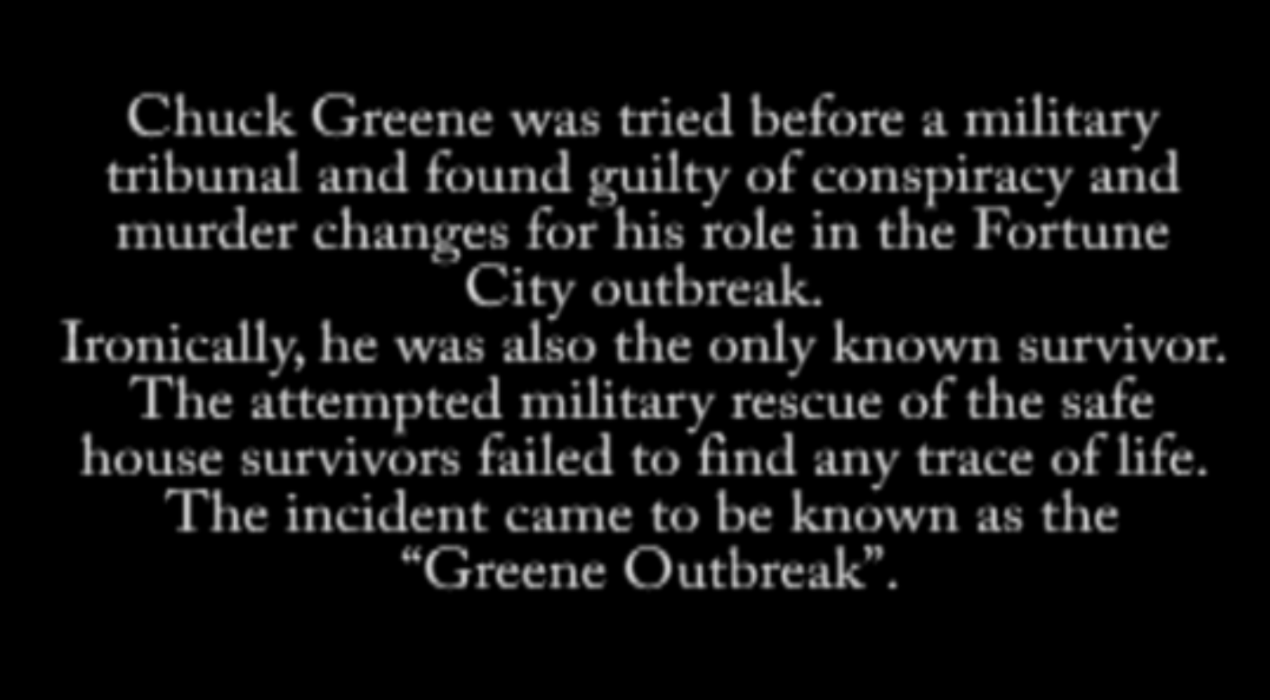 The ending text