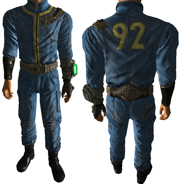 Vault 92 suit, male Vault 92 suit, male