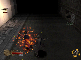 The effect seen when selecting a target for path placement.