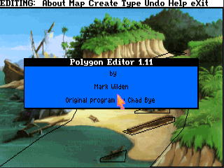 The Polygon Editor in use. The Polygon Editor in use.