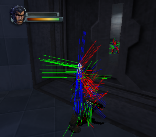 Show IK axes. Shows a lot of debug lines on characters. Show IK axes. Shows a lot of debug lines on characters.