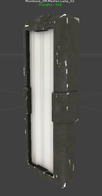 Unused lamp. Unused lamp.
