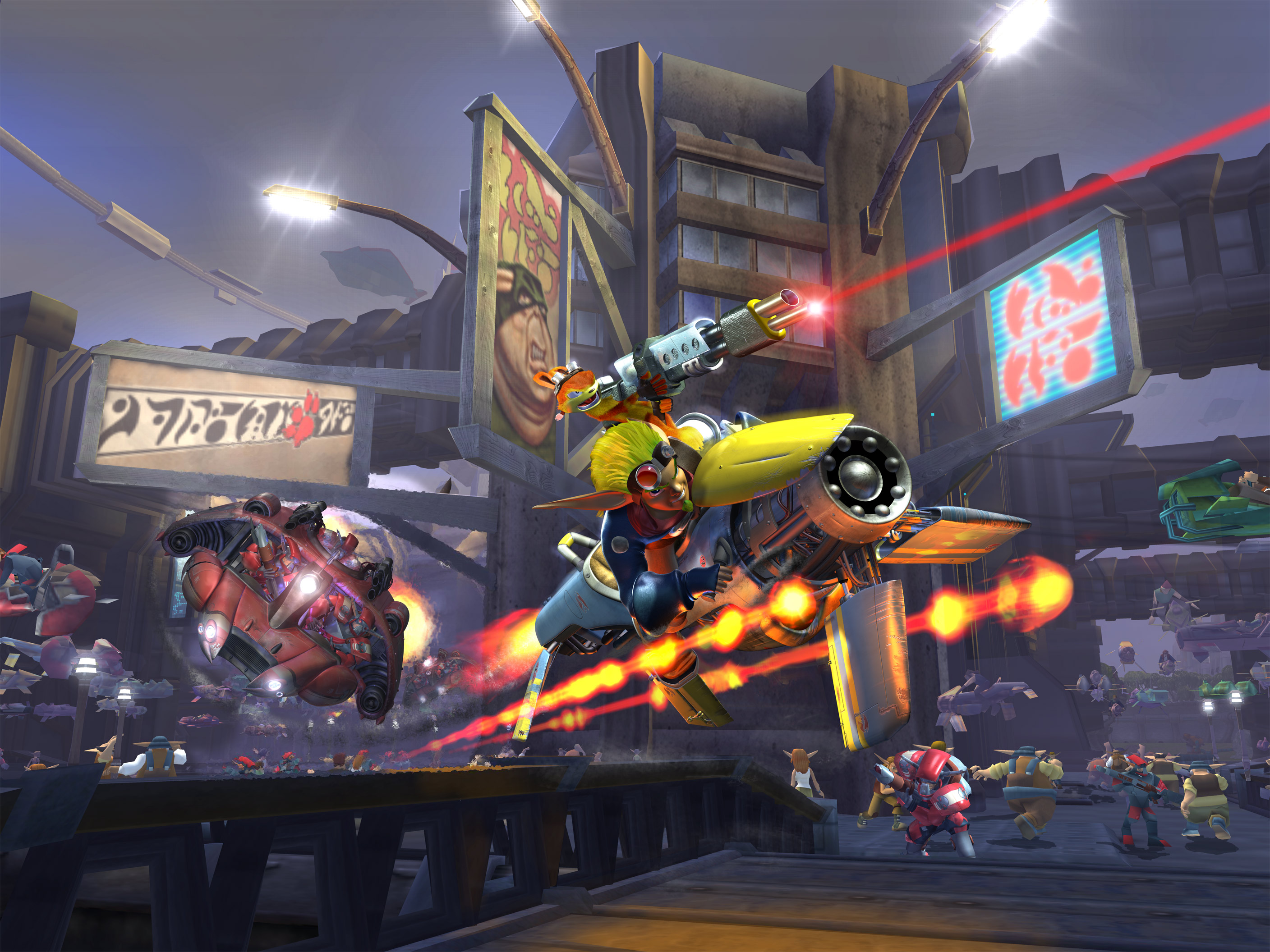An early promotional render for Jak II.