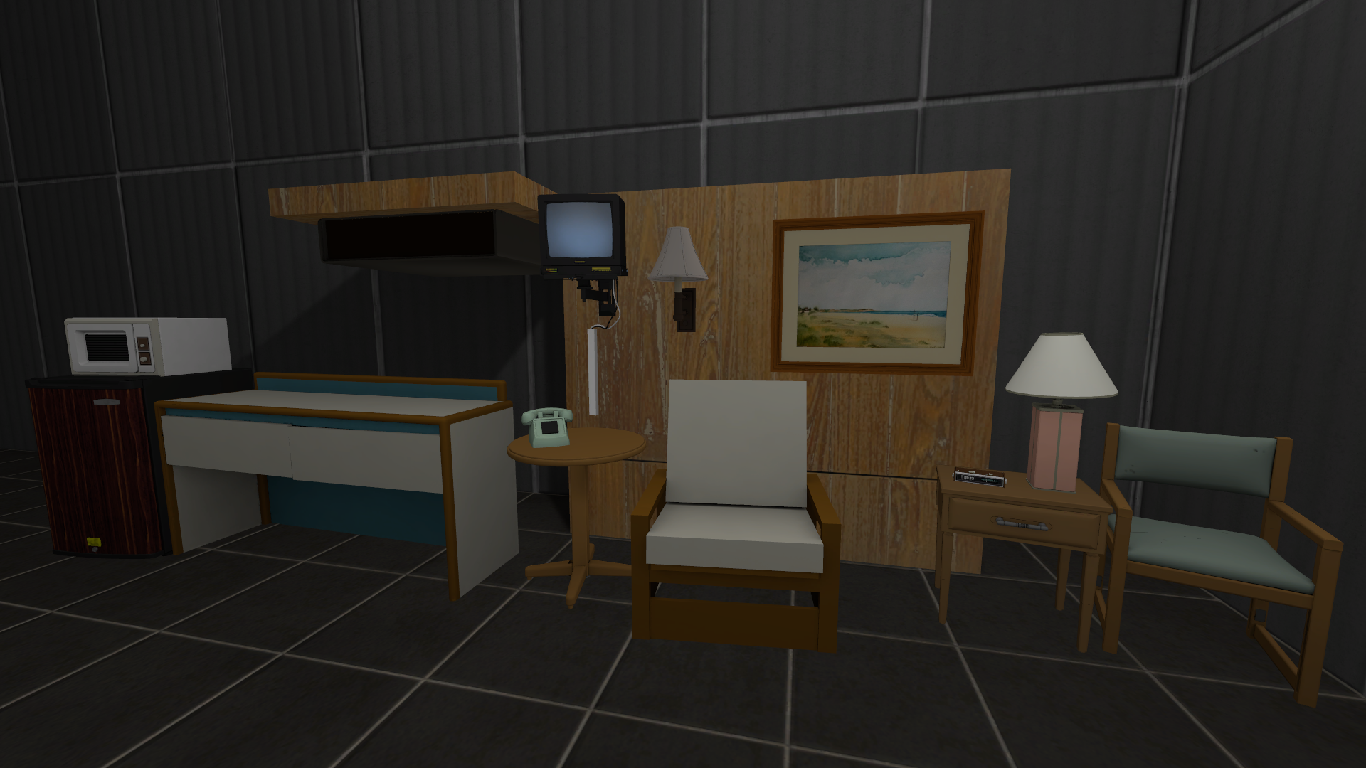 The furniture. The furniture.