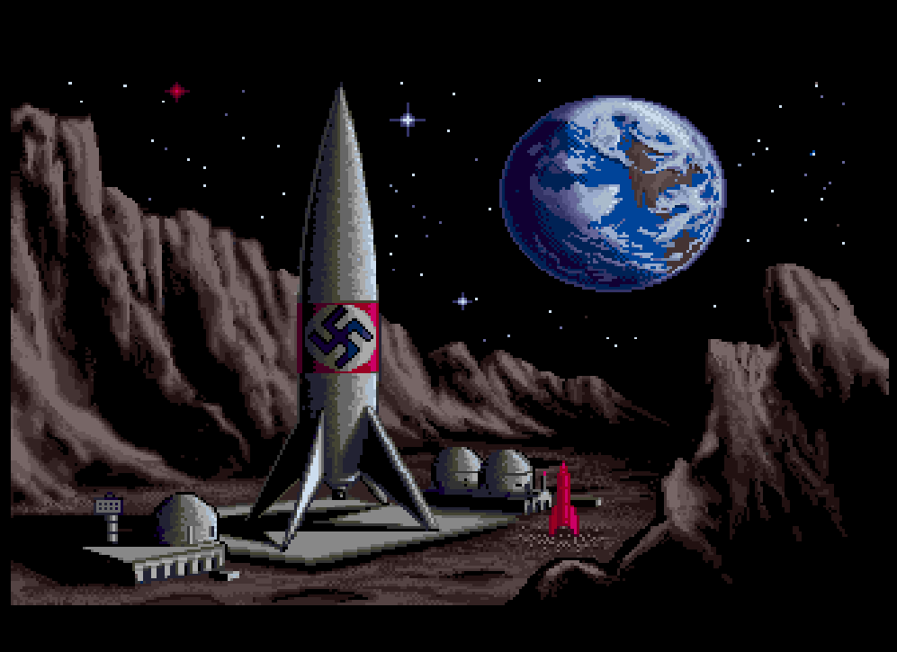 2nd screen of moon sequence in US/EU versions.