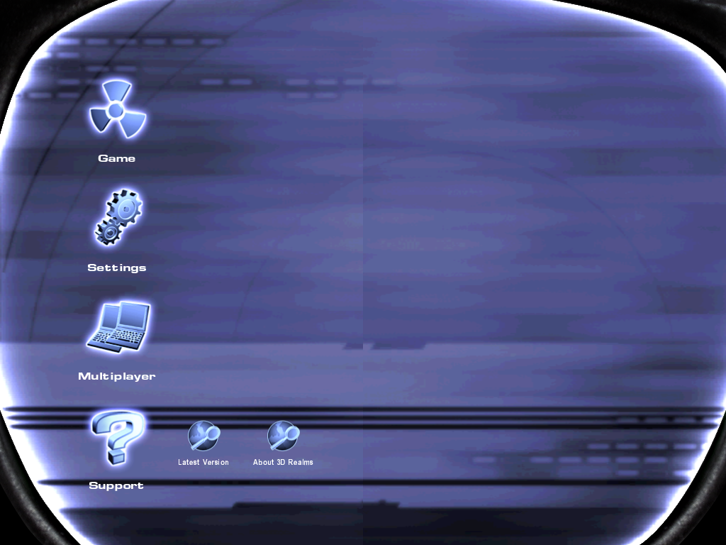 Support menu category and options.