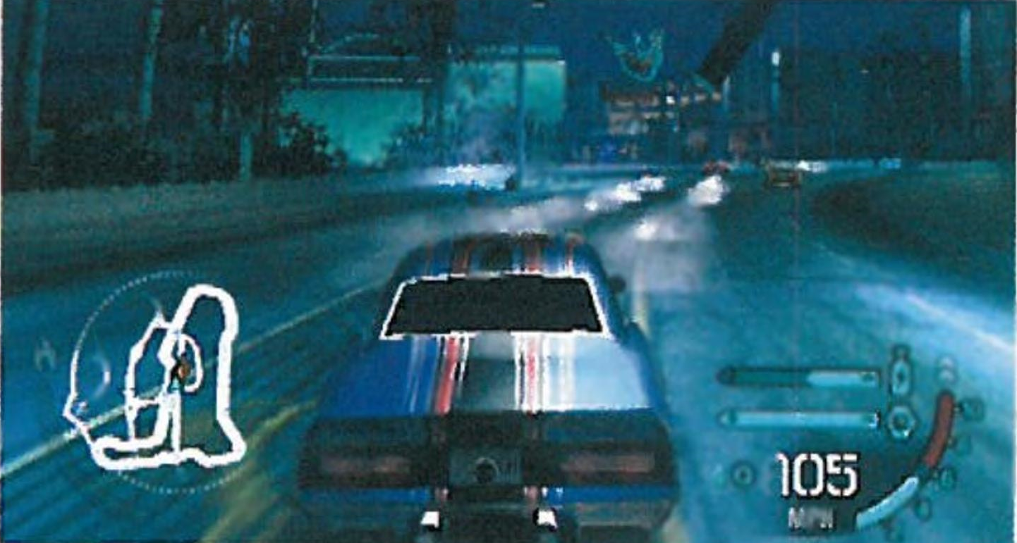 The same demo circuit race, but with Camaro