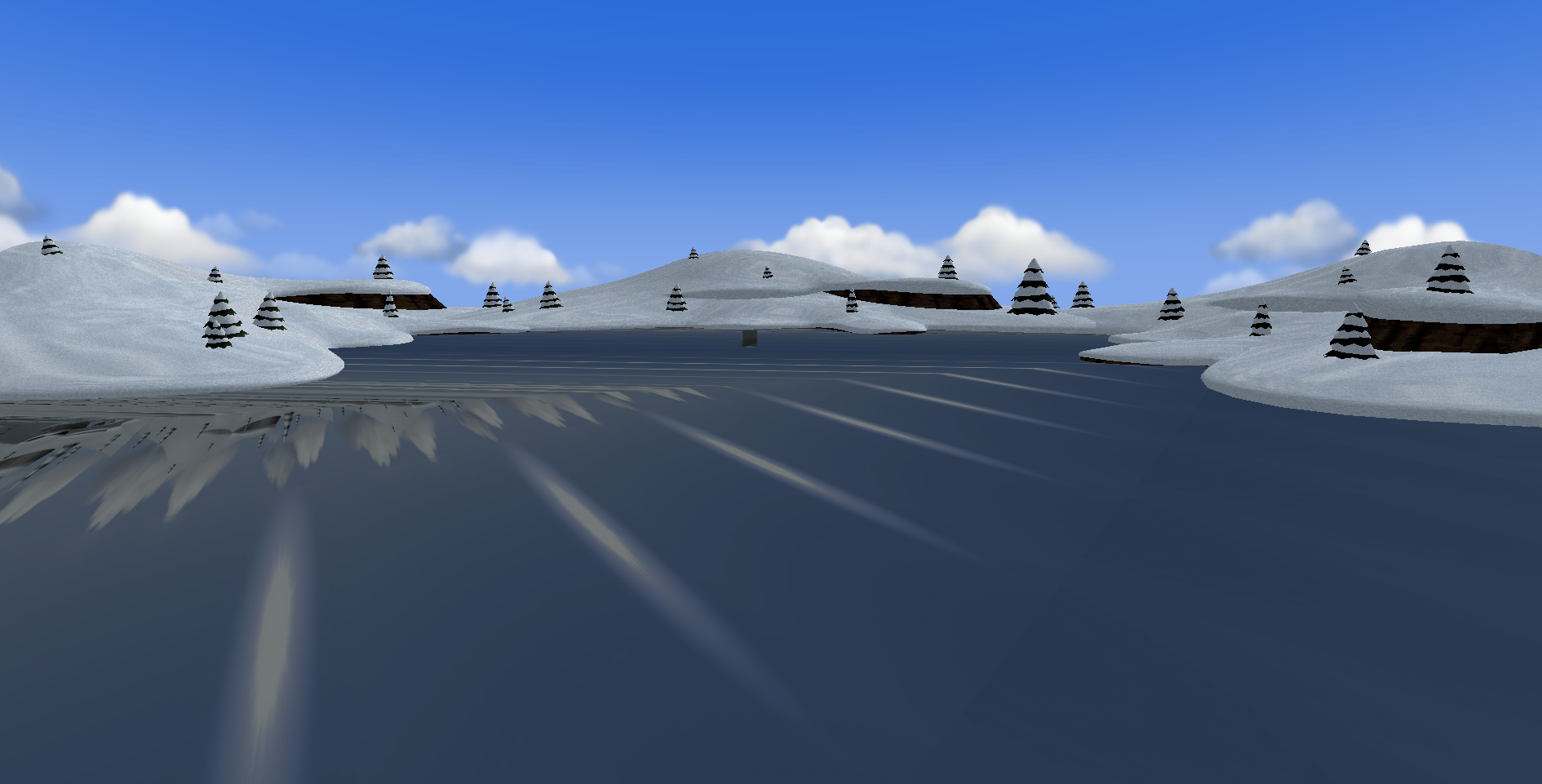 Preview of maptest_reflection.brres in the BrawlCrate Model Editor.