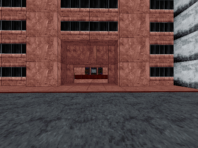 Hotel entrance.