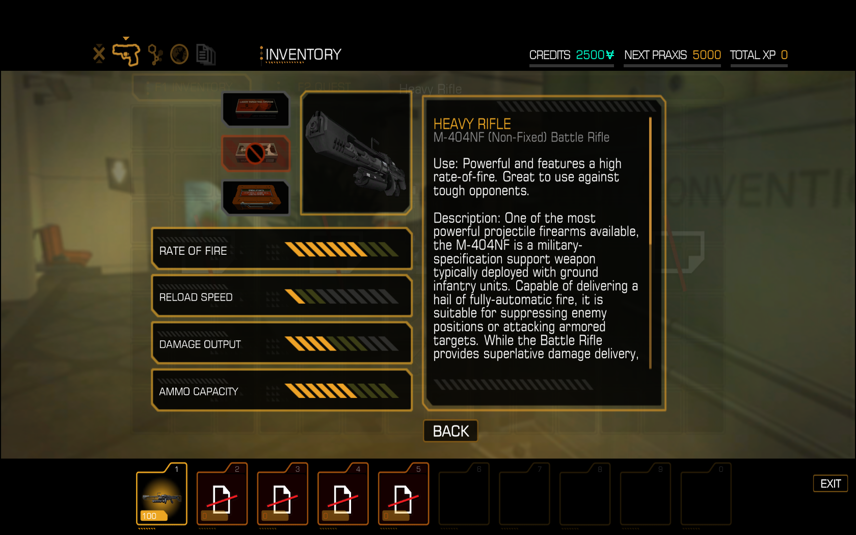 Heavy Rifle description Heavy Rifle description