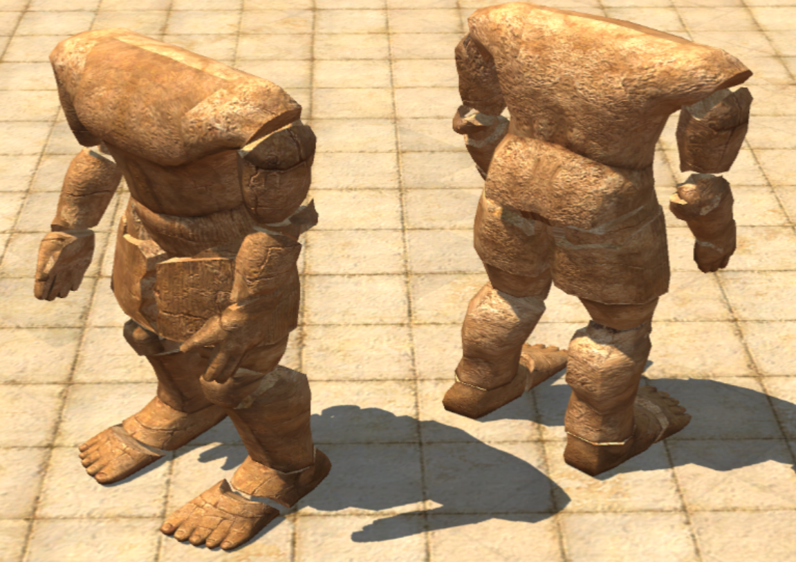 Possessed by Telkine Statue mesh in the Editor, variation two