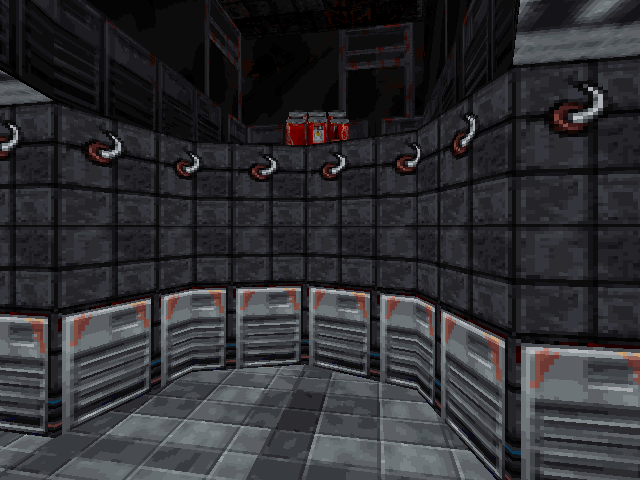 Semi-hidden area containing six-pack. Semi-hidden area containing six-pack.
